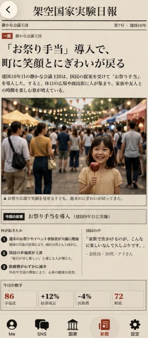 こっからぼ のゲーム画面